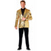 Suitmeister Men's Gold Sequin Blazer, Large