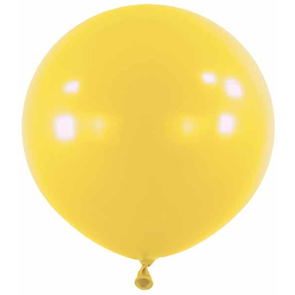 Anagram Mustard Yellow 24-Inch Latex Balloons, 4 Count