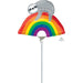 Rainbow Sloth Mini Shape Foil Balloon