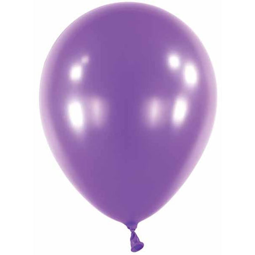 11-Inch Metallic Purple Latex Balloons, 100 Count