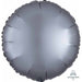 18" Graphite Satin Luxe Round Foil Balloon