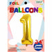 34-Inch Gold Number 1 Foil Balloon
