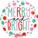 Prima Merry & Bright Dots 18-Inch Christmas Foil Balloon