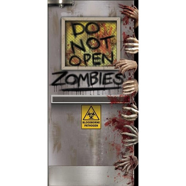 ZOMBIES LAB DOOR COVER 1/PK