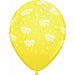 BONNE FETE ALL OVER 12" 50/BAG YELLOW
