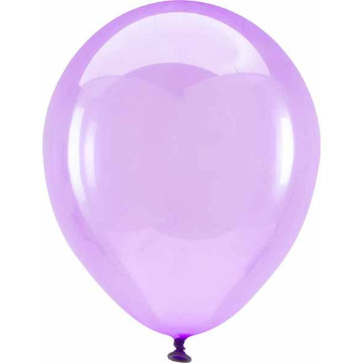 Anagram Crystal Clearz Purple 11-Inch Latex Balloons, 100 Count