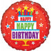 Red Birthday Cake 18-Inch Foil Balloon
