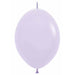 Sempertex Matte Lilac 12-Inch Link Latex Balloons, 25 Pack