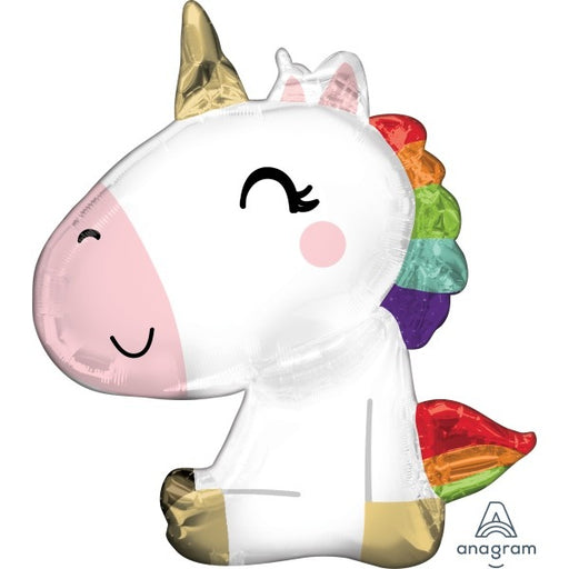 29-Inch Sitting Unicorn Shaped Foil Balloon