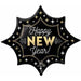 Happy New Year Glam Burst 35-Inch Foil Balloon
