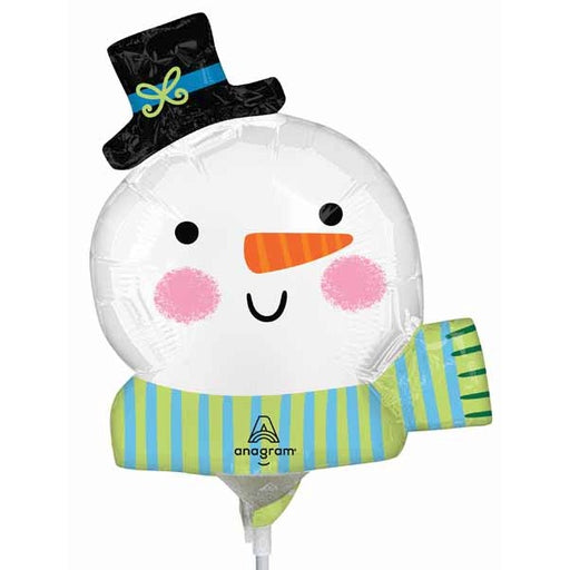 Ho Ho Ho Snowman Mini Shape Foil Balloon