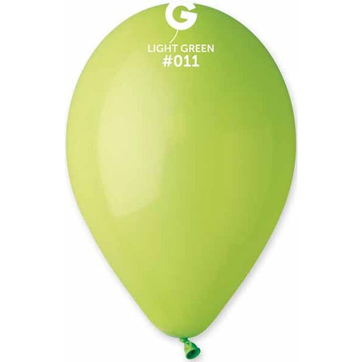 Gemar 12" Light Green #011 Latex Balloons, 50 Count