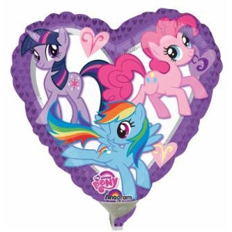 My Little Pony Purple Heart Foil Balloon, 9 Inch