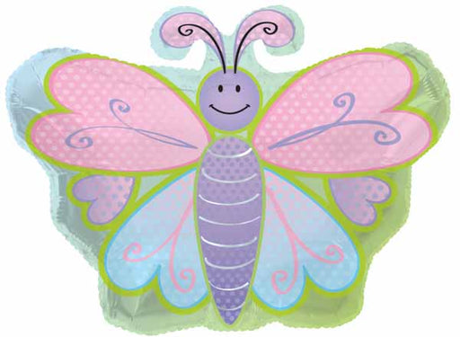 10 Inch Pastel Butterfly Mini Foil Balloon