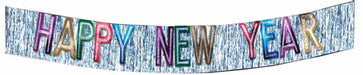 Multicolor Happy New Year Fringe Banner, 9 ft