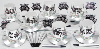 Silver Regal New Year's Party Kit for 10