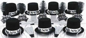 Silver Glitz New Year's Eve Party Kit for 50