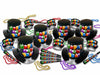 Galaxy Multicolor New Year's Party Kit for 50 Guests