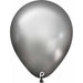 Prima Glam Silver 5" Round Latex Balloons, 100 Count