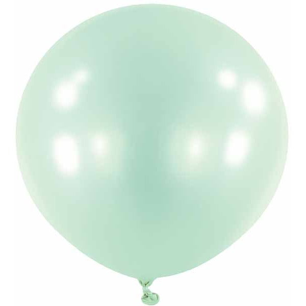 Anagram Macaron Mint 24-Inch Latex Balloons, 4 Count