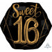 Elegant Sixteen 30-Inch Foil Birthday Balloon