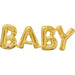 BABY GOLD CI: BLOCK PHRASE 26"WX 9"H S55