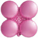 25-Inch Matte Pink Quad Arch Foil Balloon
