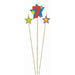 Number 7 Star Candles, 3 Pack