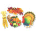 14-Inch Thanksgiving Cutouts, 4-Pack