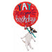 Yay Birthday Dog 38" Shaped Foil Balloon