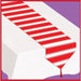PRINTED RED & WHITE TABLE RUNNER 11"X6'