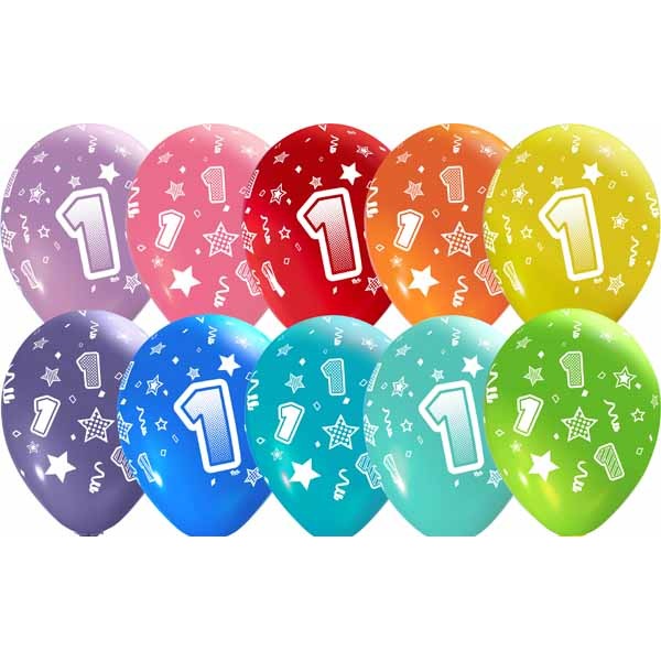 #1 NUMBERS-ALL-OVER 12" TRENDY ASST 50/B