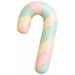 Pastel Swirl Candy Cane Foil Balloon, 34 Inch