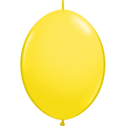 Qualatex Yellow 12-Inch QuickLink Latex Balloons, 50 Count