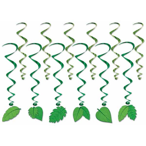 12/PK TROPICAL LEAVE WHIRLS 17" - 32"
