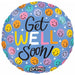PRIMA GET WELL HAPPY FACE 9" RD 6/PKGD