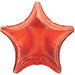 Red Dazzler Star Foil Balloon, 19 Inch