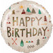 Wilderness Happy Birthday 18-Inch Round Foil Balloon