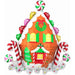 30-Inch Gingerbread House Foil Balloon