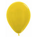 Sempertex 5 Inch Metallic Yellow Latex Balloons, 50 Pack