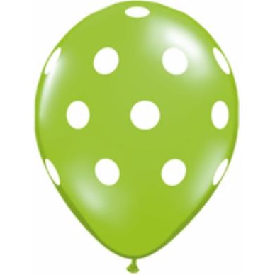BIG POLKA DOTS 5" TROPICAL 100/BAG