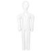 White Inflatable Party Dummy, 1 Count