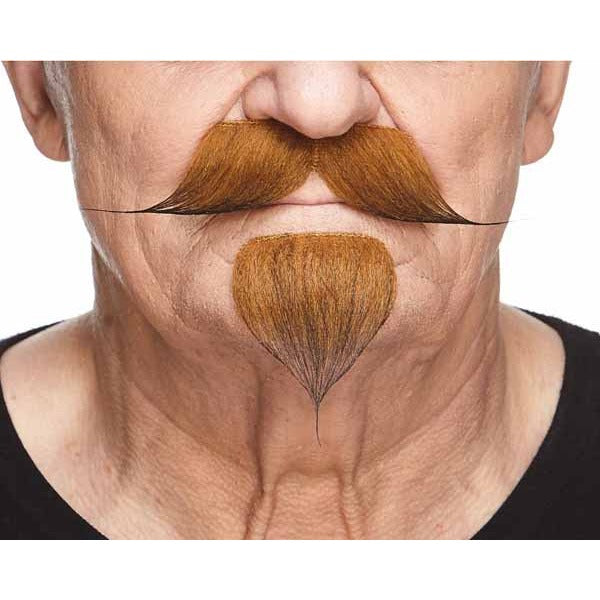 Auburn Brown Costume Beard and Moustache Set