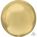 White Gold Orbz Foil Balloon, 16 Inch