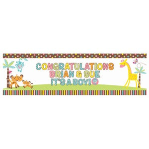 Giant Baby Sign, 65 x 20 Inches