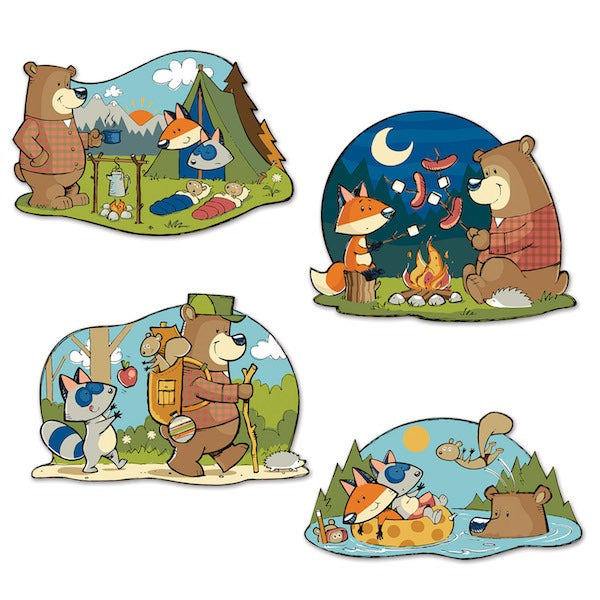 Woodland Friends Cutouts, 4 Pack