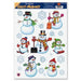 Snowmen & Snowflake Window Clings, 16 per Sheet