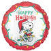 Peanuts Happy Holidays 18-Inch Round Foil Balloon