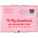 To My Sweetheart 30-Inch Valentine's Day Foil Balloon