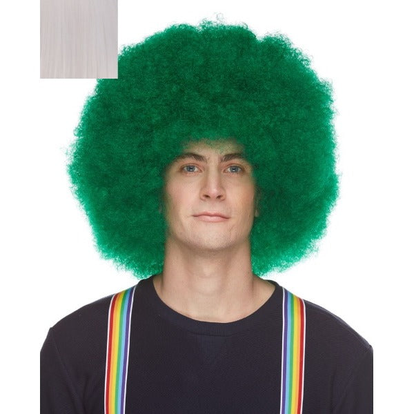 White Afro Costume Wig